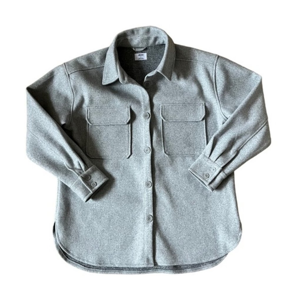 Ardene Gray Oversized Shacket Size Small